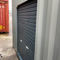 Extra thick metal shutter doors